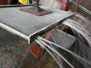 Blocked radiator